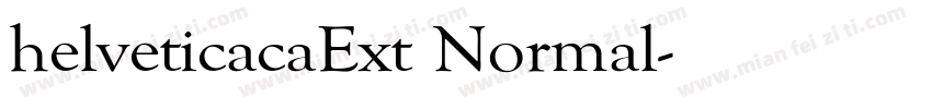 helveticacaExt Normal字体转换